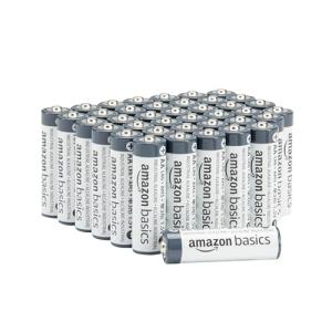 Amazon Basics AA Alkaline Batteries, 40-Pack