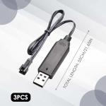 3-Pack Universal Drone USB Charger Cable