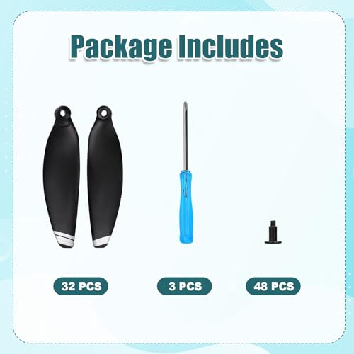 32-Pack Low Noise Propellers for DJI Mavic Mini