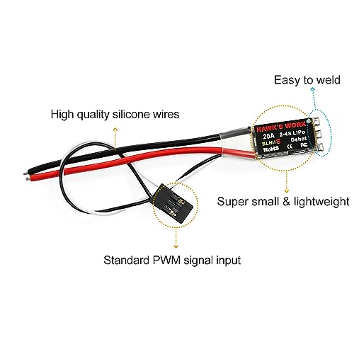 HAWK'S WORK 20A Brushless ESC for Drones