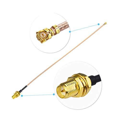 Bingfu 15cm RP-SMA to IPX Antenna Adapter Cable