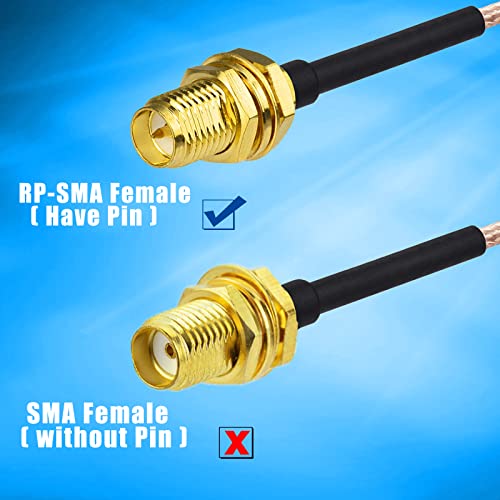 Bingfu 15cm RP-SMA to IPX Antenna Adapter Cable