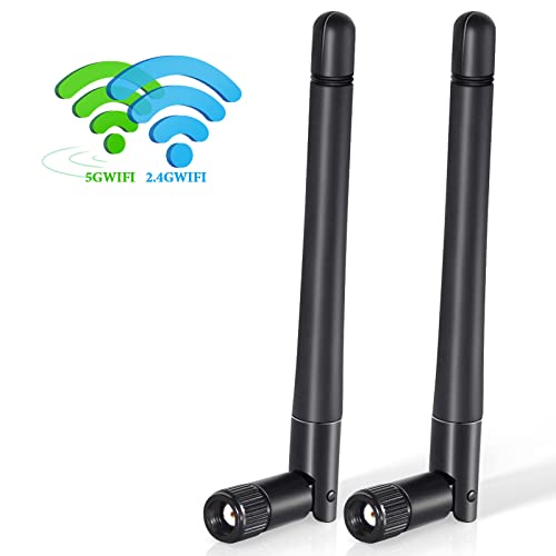 Bingfu RP-SMA WiFi Antenna 2-Pack MIMO 3dBi