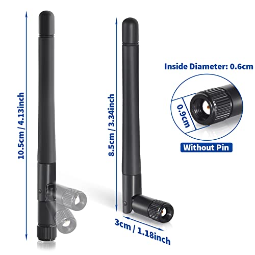 Bingfu RP-SMA WiFi Antenna 2-Pack MIMO 3dBi