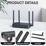 Dual Band WiFi Antenna SMA 2.4GHz 5GHz 5.8GHz