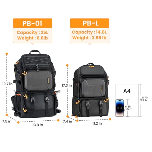 Waterproof Camera Backpack with Laptop Compartment