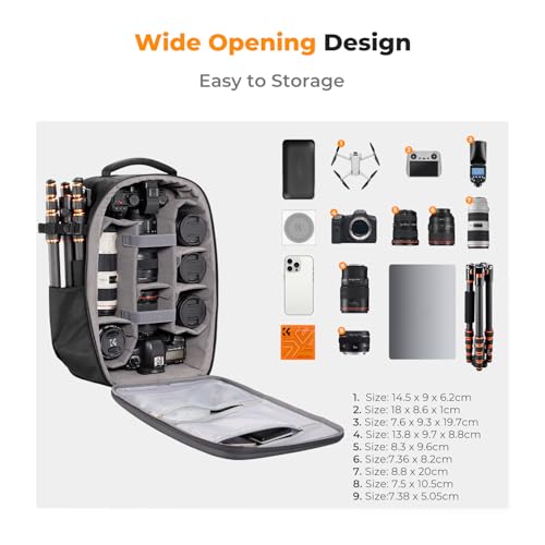 K&F Concept Waterproof DSLR Camera Backpack