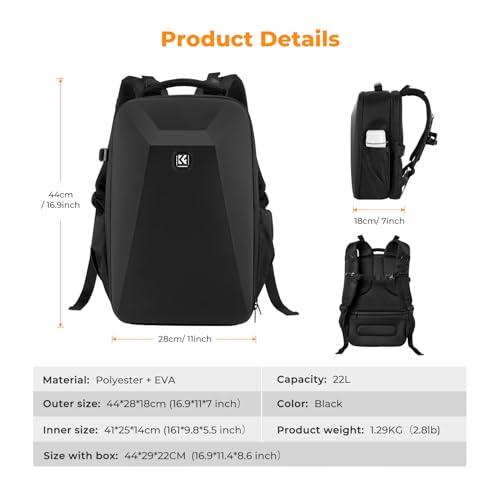 K&F Concept Waterproof DSLR Camera Backpack