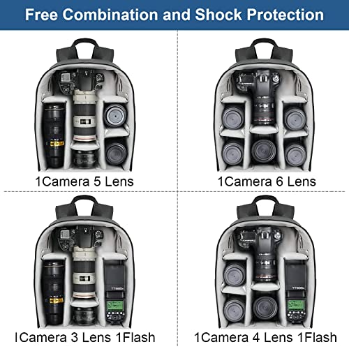 Waterproof Camera Backpack with Tripod Holder