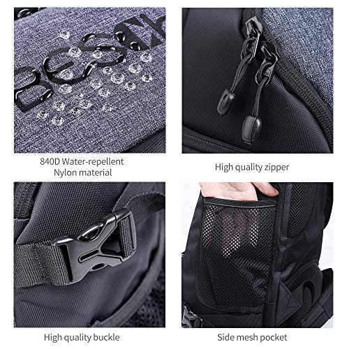 Beschoi Waterproof Camera Backpack with Tripod Strap