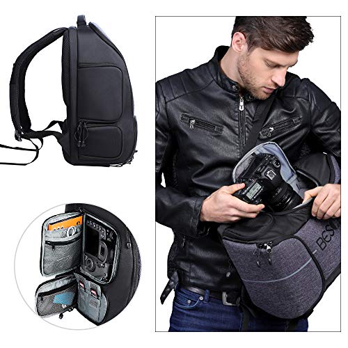 Beschoi Waterproof Camera Backpack with Tripod Strap