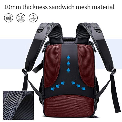Beschoi Waterproof Camera Backpack with Tripod Strap
