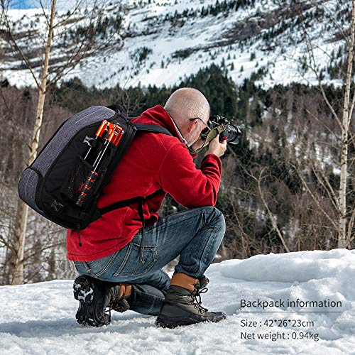 Beschoi Waterproof Camera Backpack with Tripod Strap