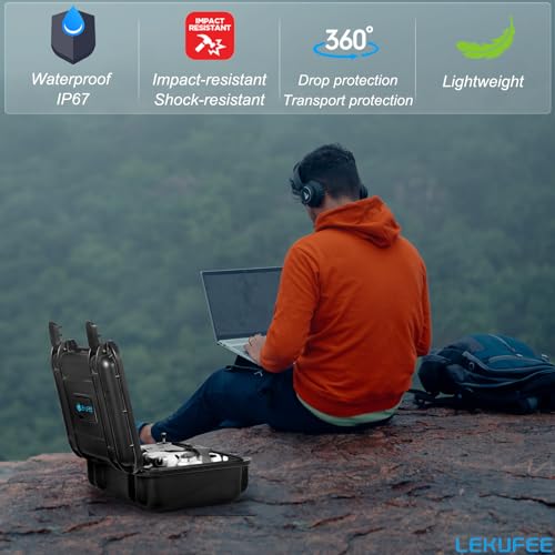 LEKUFEE Waterproof Hard Case for DJI Mini Drones