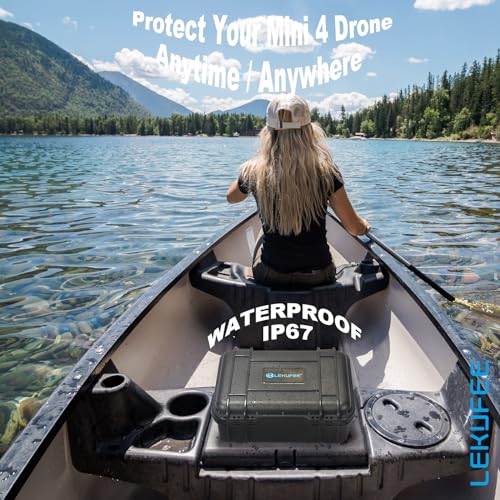 LEKUFEE Waterproof Hard Case for DJI Mini Drones
