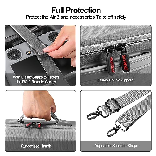 SKYREAT Air 3 Portable PU Leather Case
