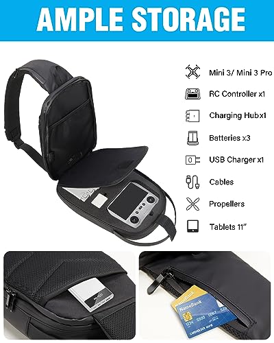 Waterproof Mini 3 Pro Drone Carrying Case