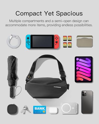 Inateck Sling Bag: Stylish, Splash-Resistant Crossbody Pack