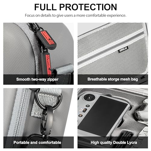 Portable DJI Mini 4 Pro Carrying Case - Gray