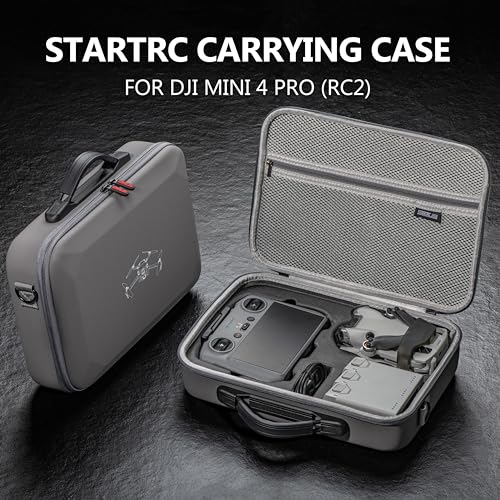 Portable DJI Mini 4 Pro Carrying Case - Gray