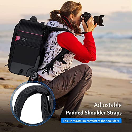 Neewer 2-in-1 Waterproof Camera Backpack Trolley