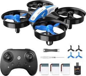 HS210 Mini Drone with Auto Hovering and 3 Batteries