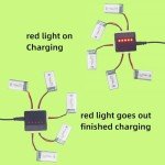 5 Li Batteries + Charger for Quadcopter Drones