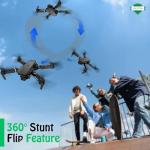 Adeptna E88 Foldable Drone with Dual Cameras