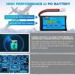 5PCS 800mAh Lipo Battery with 5-in-1 Charger