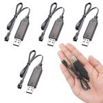 4 Pack USB Charger for 3.7V Drone Batteries