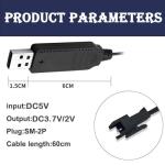 4 Pack USB Charger for 3.7V Drone Batteries