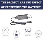 4 Pack USB Charger for 3.7V Drone Batteries