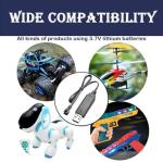 4 Pack USB Charger for 3.7V Drone Batteries