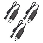 3Pcs USB Charger Cable for Drones and RC Cars