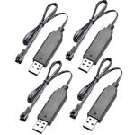 4-Pack USB Charger Cable Set for Drones