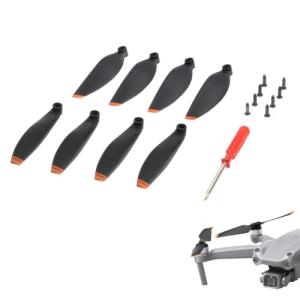 8 Pack of Mavic Mini Replacement Propellers (Black/Orange)