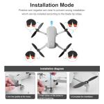 8 Pack of Mavic Mini Replacement Propellers (Black/Orange)