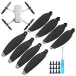 Mini RC Drone Propellers with Black and Silver Edges