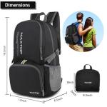 MAXTOP 30L Lightweight Packable Water-Resistant Backpack