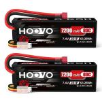 HOOVO 7200mAh 7.4V LiPo Battery Pack (2 pcs)