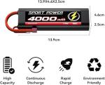2S 4000mAh Lipo Battery for Drones and RCs