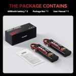 2S 4000mAh Lipo Battery for Drones and RCs