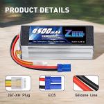 Zeee 6S 22.2V 4500mAh RC Drone Battery