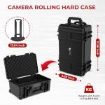 Large Waterproof Camera Case with Wheels for Drones