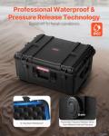VEVOR Waterproof Hard Case with Wheels & Foam