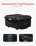 VEVOR Waterproof Hard Case with Wheels & Foam