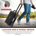 Large Waterproof Camera Case with Wheels for Drones