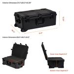 MEIJIA Waterproof Camera Case with Wheels & Handle