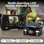 Toladrone TD31LCD Foldable Camera Drone for Beginners