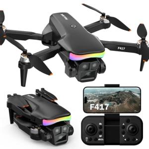 1080P Camera Drone with LED Lights for Beginners